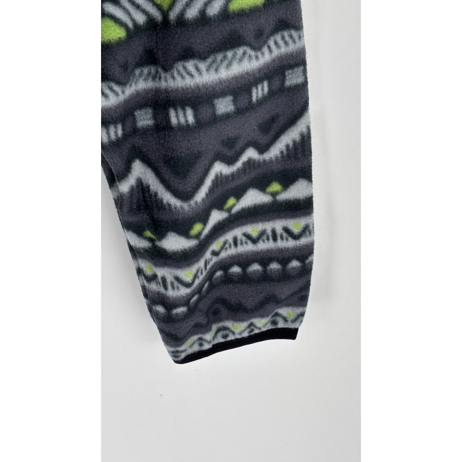 Passenger Set Off Recycled Polar 1/4 Zip Fleece Men Medium Mountain Geo Charcoal — image 3 of 8